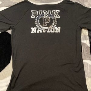 Vs pink bling v-neck